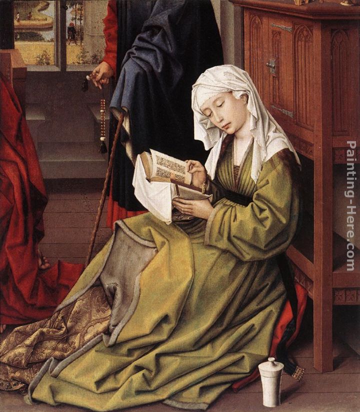 The Magdalen reading painting - Rogier van der Weyden The Magdalen reading art painting